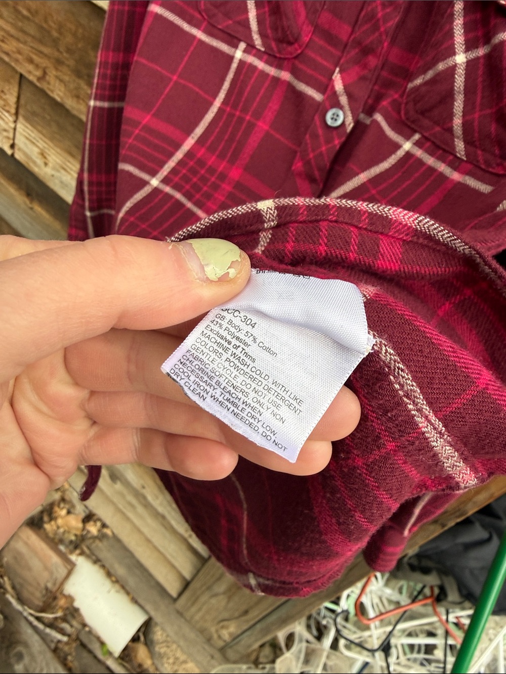 MARMOT plaid button down shirt cotton poly - Picture 7 of 7